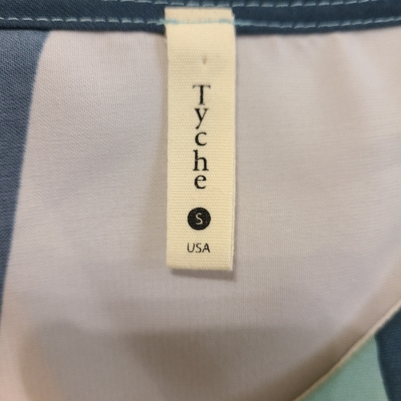 Tyeche Woman's Three Quarter Sleeve Spring Blouse, Size: Small Color: Striped - Picture 6 of 10